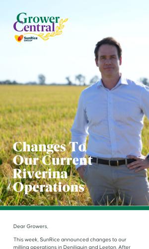 Thumbnail of Changes To Riverina Operations
